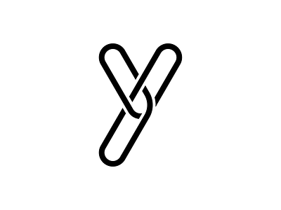 Y a glyph a day continuous line design glyph graphic design letterform letterforms oneliner typography vector