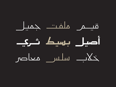 Aaber - Arabic Typeface خط عربي