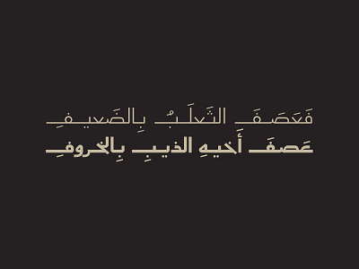 Aaber - Arabic Typeface خط عربي