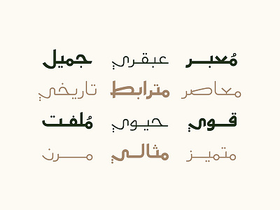 Moltaqa - Arabic Typeface