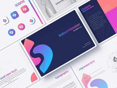 Salaam Seeker branding graphic design logo ui