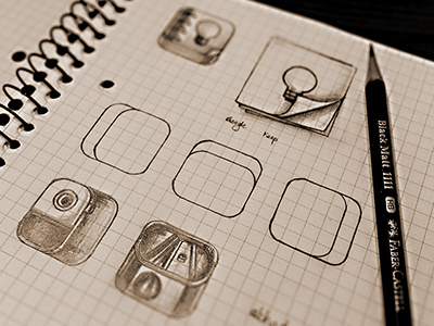 Killing Stress - iOs format icon sketches