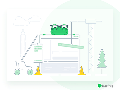 We Deliver - Leapfrog Website Illustration