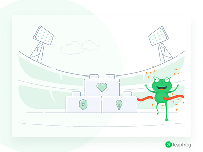 Bring You Success - Leapfrog Website Illustration