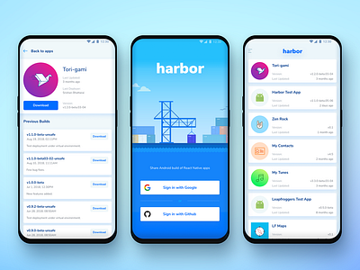 Harbor Android App Design android app appdesign harbor sketchapp ui