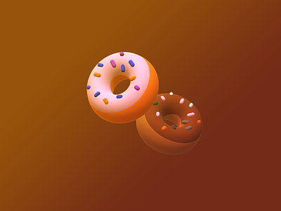 3D Donuts 3d 3d art 3d design 3d donut donut donut graphic donut illustration graphic design graphics