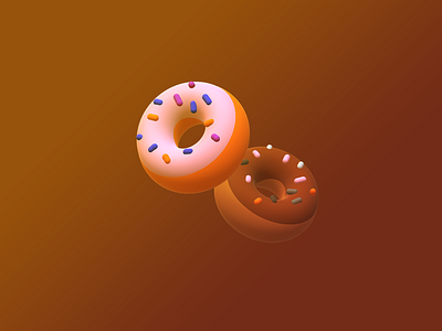 3D Donuts 3d 3d art 3d design 3d donut donut donut graphic donut illustration graphic design graphics