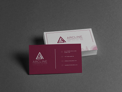 Arcline Commercial Builders - Business Card Design adobephotoshop business card design graphic design logo logo design logo design branding