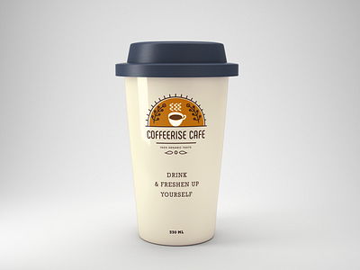 CoffeeriseCafe Logo Design