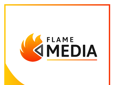 Flame Media Logo Design beautiful logo brand design corporate logo creative logo creative logo design fire logo flame logo graphic design graphics design logo logo design logo designer