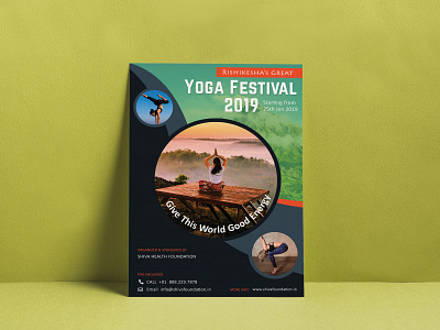 Yoga Festival Poster Design adobe photoshop adobephotoshop flyer flyer design graphic graphic design graphics design poster poster design