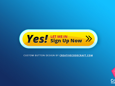 Signup Button Design graphic design graphics landing page website design