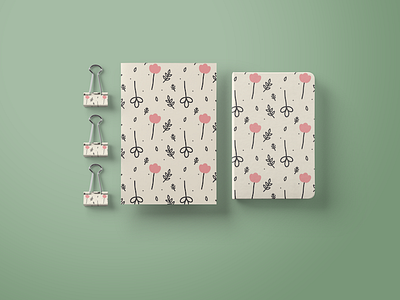 Flowery. design digital art illustration notebook painting palette pastel colors product design stationary supplies