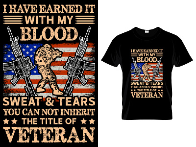 U.S Veteran T-Shirt Design.