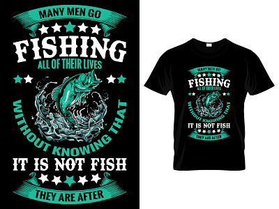 Fishing T-Shirt Design.