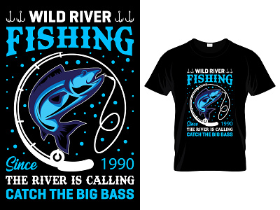 Fishing T-Shirt Design.