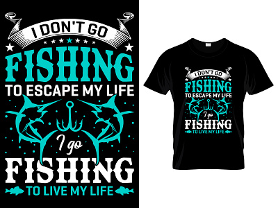 Fishing T-Shirt Design.