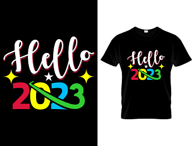 Happy New Year T-Shirt Design.