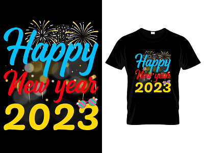 Happy New Year T-Shirt Design.