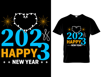 Happy New Year T-Shirt Design.