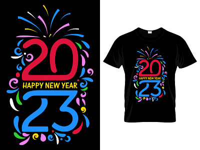 Happy New Year T-Shirt Design.