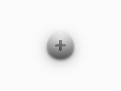 Spherical Button 3d button depth highlight shadow skeuomorphism sphere
