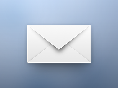 Modern Mail colors depth e-mail email envelope gradient ios 6 mail skeuomorphism