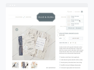 Ollie + Olina | Final Website branding clean identity illustration web design website website design