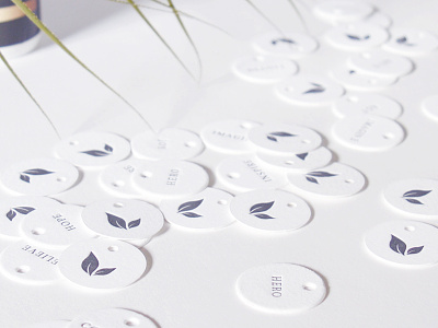 Laurmé Skin Care | Letterpress Hang Tags branding hang tags identity letterpress packaging product packaging stationery