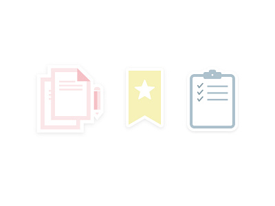Trello Stickers branding design graphic design icon illustration pastel