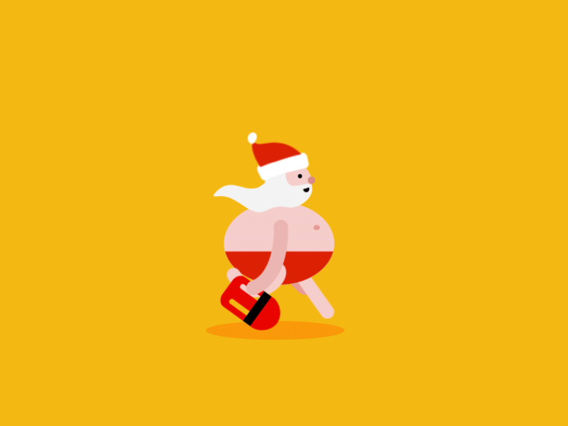 Baywatch Santa animation baywatch beach christmas gif lifesaver motion graphics santa summer