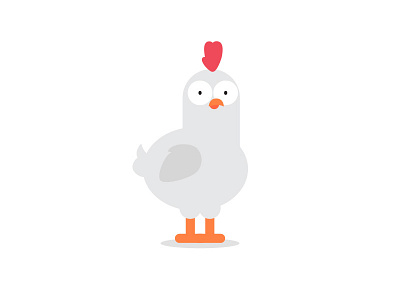 The Chicken bird character chicken design illustration illustrator
