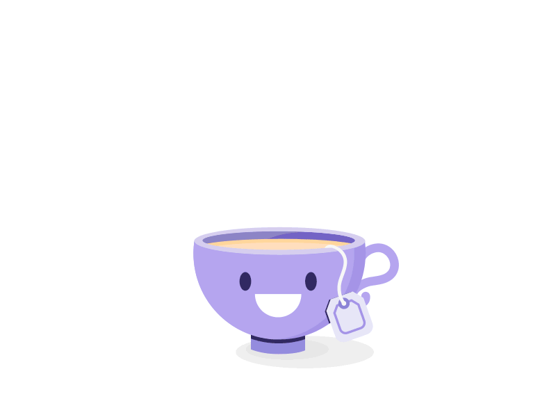 Evil Tea after effects animation character cookie cute drink evil food gif hand illustration tea