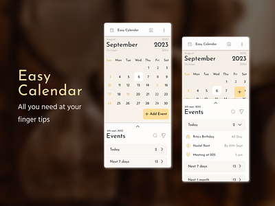 Easy College Calendar 038 app branding calendar daily challenge daily ui 038 dailyui design design chalenge gestalt mobile ui ui design ux ux design uxui