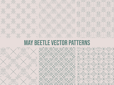 May Beetle Vector Patterns