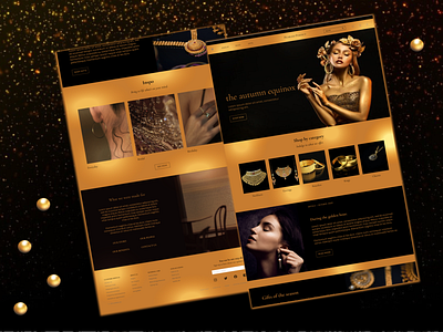 Pearl perfect-Jewelery website branding graphic design jewelery website ui