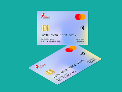 City Bank MasterCard graphic design