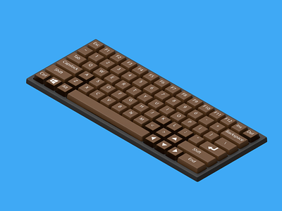 3D Keyboard 3d graphic design