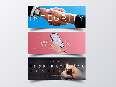 Header Design design education header header design integrity leadership platform skills weekly work