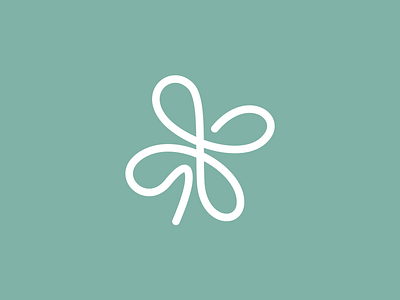 Clover branding clover green illustration leaf line logo luck minimal nature one line organic plant