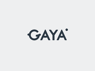 Gaya - Logotype bike branding cosmic g letter logo planet simple typography