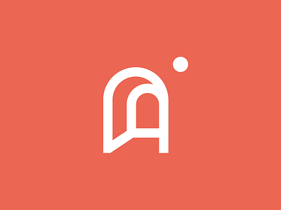 Symbol research for Arcane a door letter logo minimal symbol typography