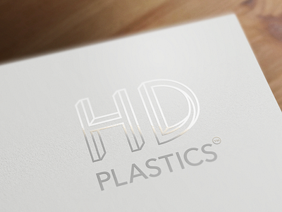 Logo HD Plastics branding drawing geometry identity logo plastic type typo