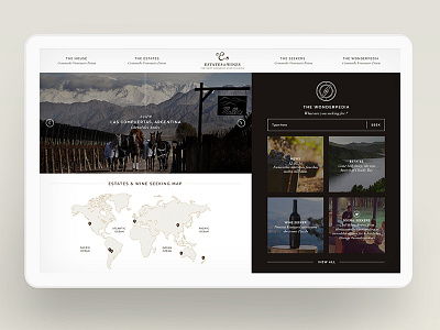Estate & Wines - Website Concept digital luxury ui ux webdesign website