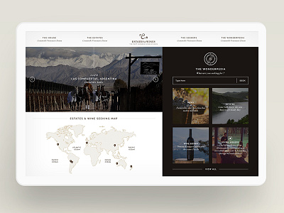 Estate & Wines - Website Concept