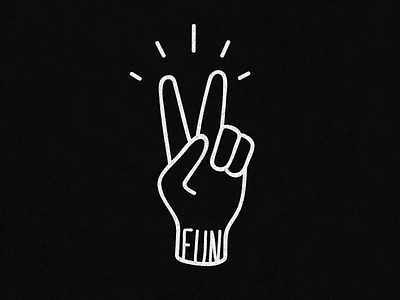 Fun fun hand handdrawn hands icon illustration logo simple symbol victory