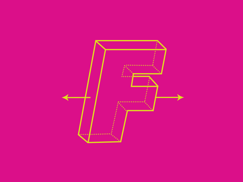 Playoff - #Typehue week 6 typehue minimal letter font f type playoff