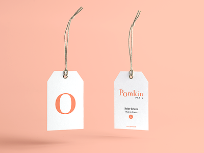 Pomkin - Label card clothes fashion label logo