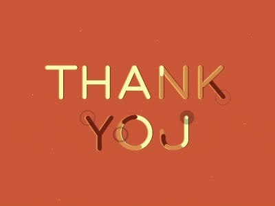 Thank You | gif alex trimpe animated animation brown gif motion graphics orange red text thank you thanks type typography