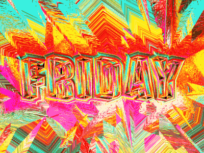 Friday animated beer booze cinema 4d colorful friday gif lit loop party trippy weekend